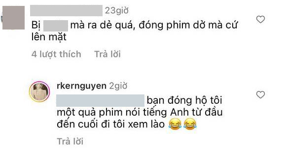 Bị chê đóng phim dở mà lên mặt, Rocker Nguyễn đáp trả cực gắt - Ảnh 2.