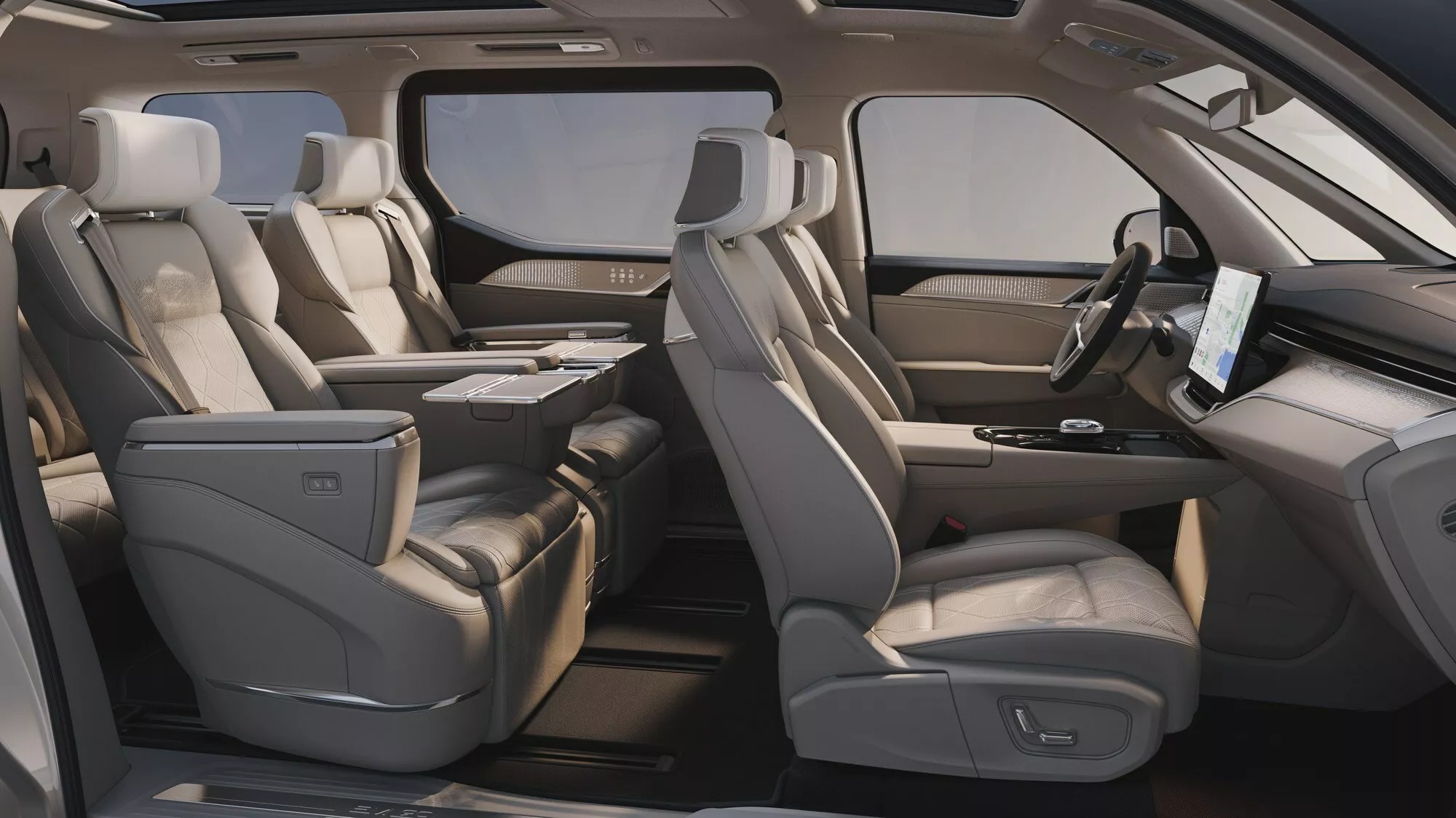 Volvo EM90 ra mắt: Nội thất biến được thành phòng chiếu phim, phòng ngủ, chạy 740 km/sạc, cạnh tranh Lexus LM- Ảnh 23. Volvo EM90 ra mắt: Nội thất biến được thành phòng chiếu phim, phòng ngủ, chạy 740 km/sạc, cạnh tranh Lexus LM- Ảnh 23.