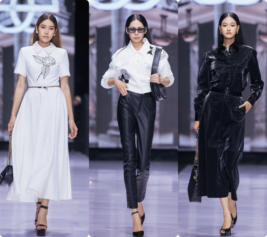 Vải tweed và màu vàng kim được lăng xê rầm rộ trong mùa Thu Đông 2023- Ảnh 9. Vải tweed và màu vàng kim được lăng xê rầm rộ trong mùa Thu Đông 2023- Ảnh 9.