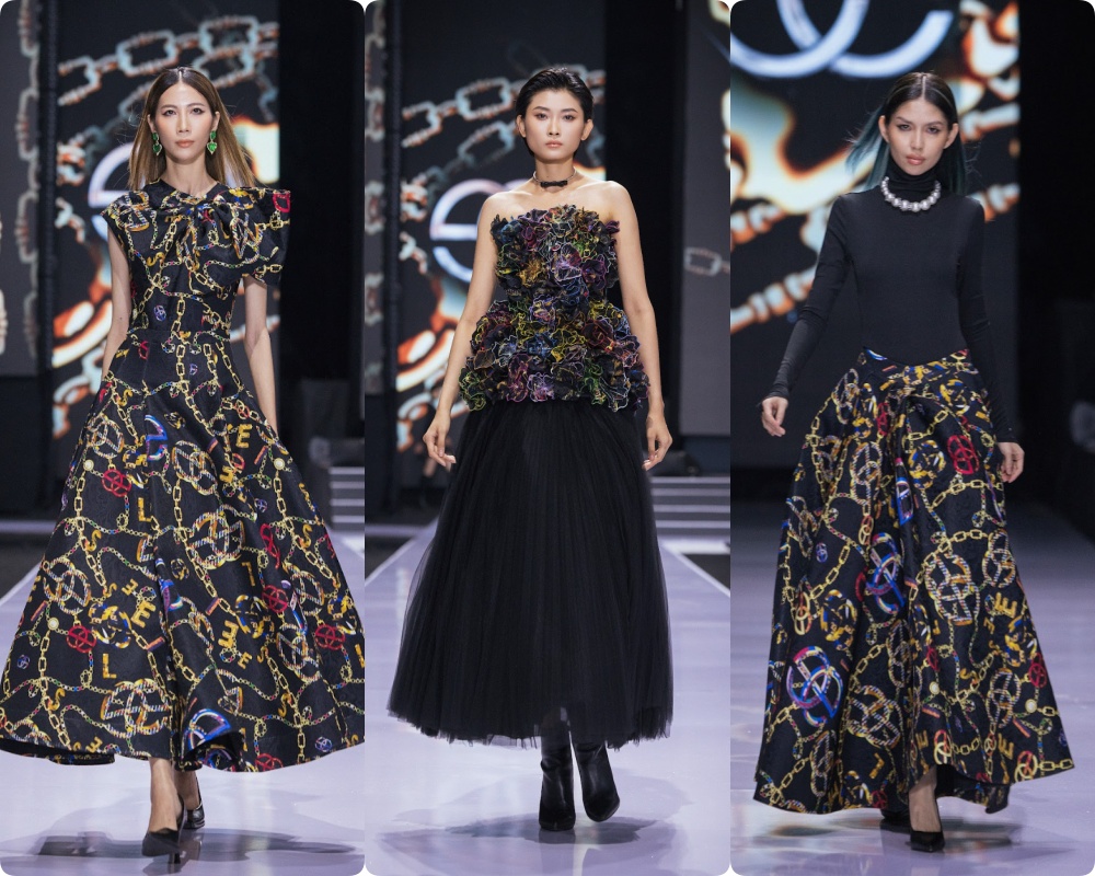 Vải tweed và màu vàng kim được lăng xê rầm rộ trong mùa Thu Đông 2023- Ảnh 18. Vải tweed và màu vàng kim được lăng xê rầm rộ trong mùa Thu Đông 2023- Ảnh 18.