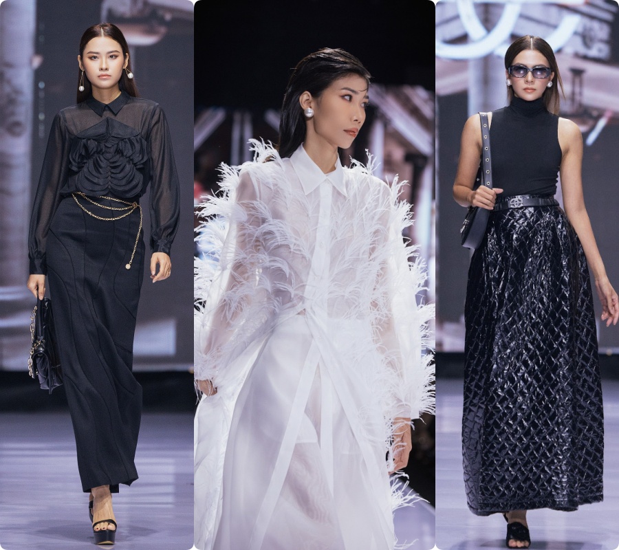 Vải tweed và màu vàng kim được lăng xê rầm rộ trong mùa Thu Đông 2023- Ảnh 10. Vải tweed và màu vàng kim được lăng xê rầm rộ trong mùa Thu Đông 2023- Ảnh 10.