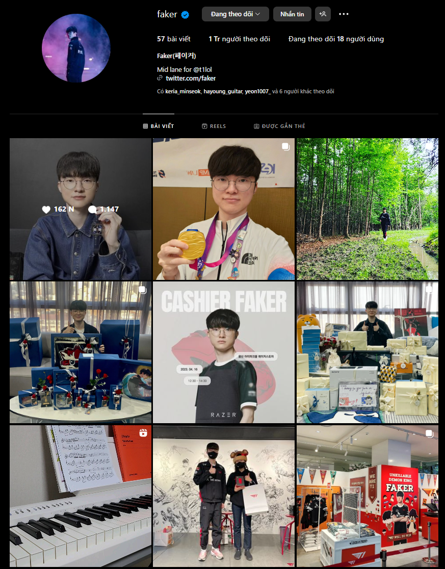 Anh là tuyển thủ Esports chuyên nghiệp đầu tiên (không tính KOL, streamer, cựu tuyển thủ...) có được 1 triệu follow trên Instagram
