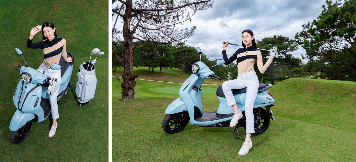 Thùy Tiên giải thích lý do các golfer nữ chuyển sang dùng xe máy trên sân golf- Ảnh 8.