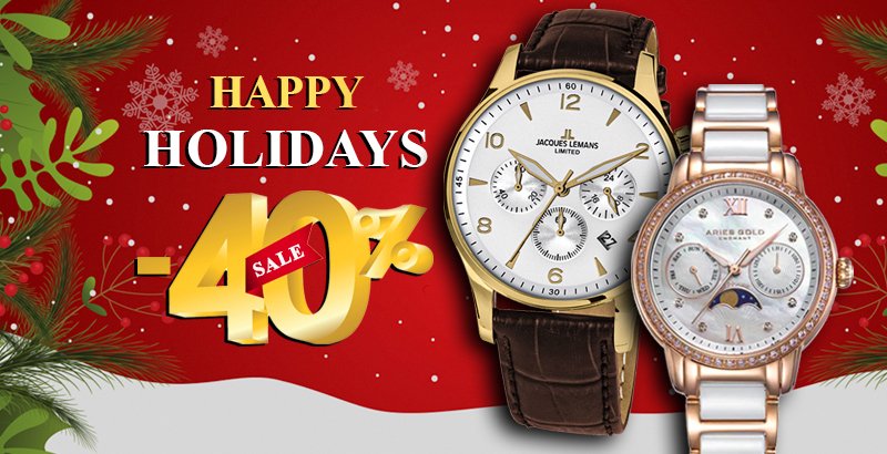 Happy Holidays - Happy Shopping với chương trình giảm giá sốc tới 40% tại Đăng Quang Watch- Ảnh 1.