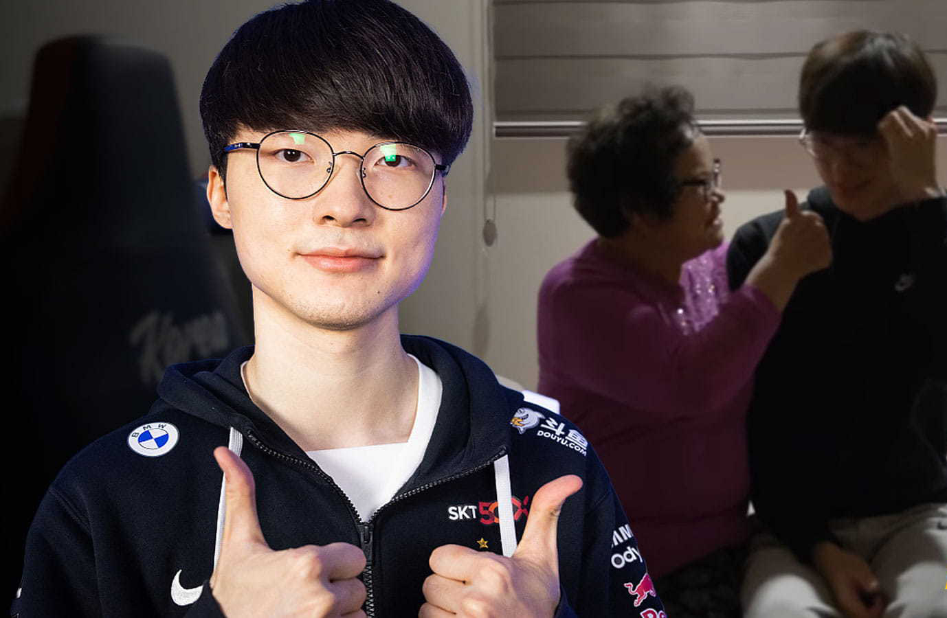 Faker luôn là người sống tình cảm, nhất là với gia đình của mình và đặc biệt nhất là bà nội của anh