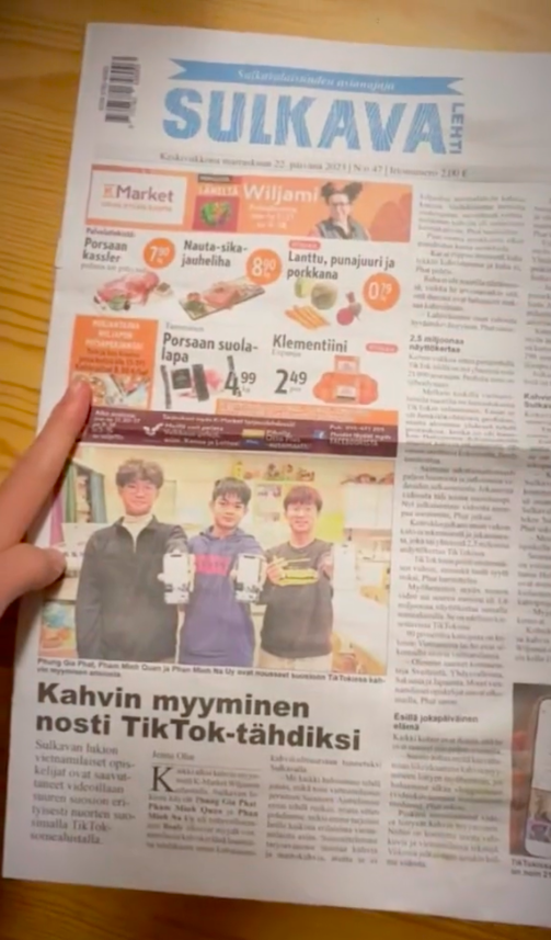 3 thanh niên Việt bỗng nổi tiếng sau 7749 "kiếp nạn" bán cafe muối ở Phần Lan: Thu nhập thì sao?- Ảnh 12.