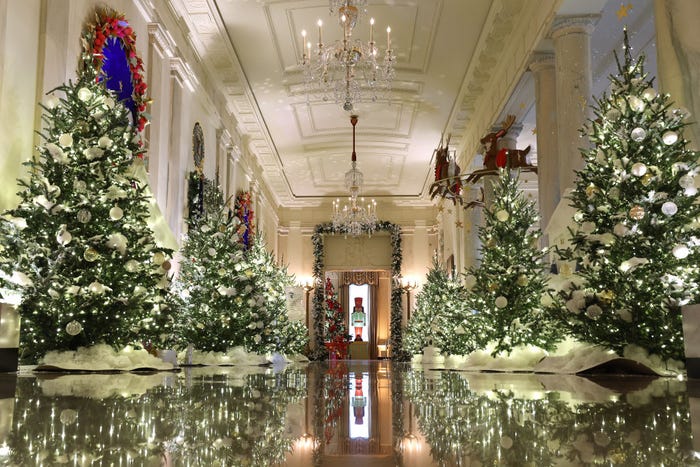Đệ nhất phu nhân trang hoàng Nhà Trắng đón Giáng sinh: Giăng hơn 140,000 bóng đèn, tậu 98 cây thông gây choáng ngợp- Ảnh 14.