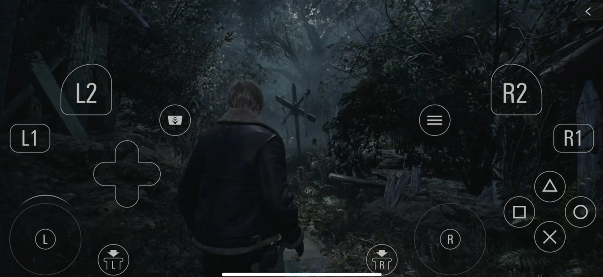 Các nút ảo rối rắm khi chơi Resident Evil trên iPhone.jpg