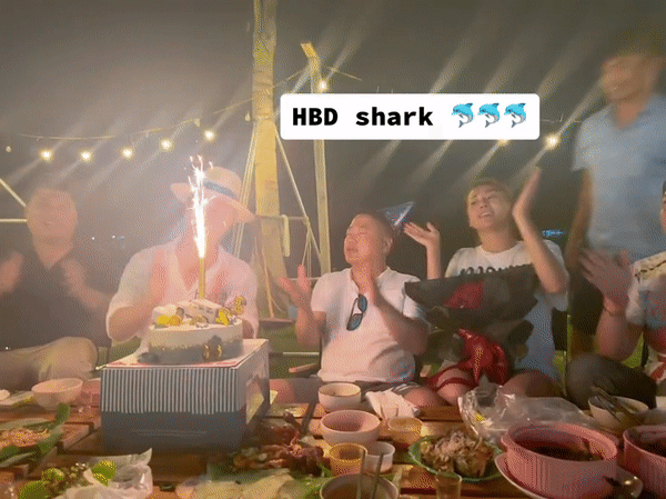 Shark Bình đi dã ngoại cùng vợ, Phương Oanh để mặt mộc nấu ăn mừng sinh nhật chồng - Ảnh 2.