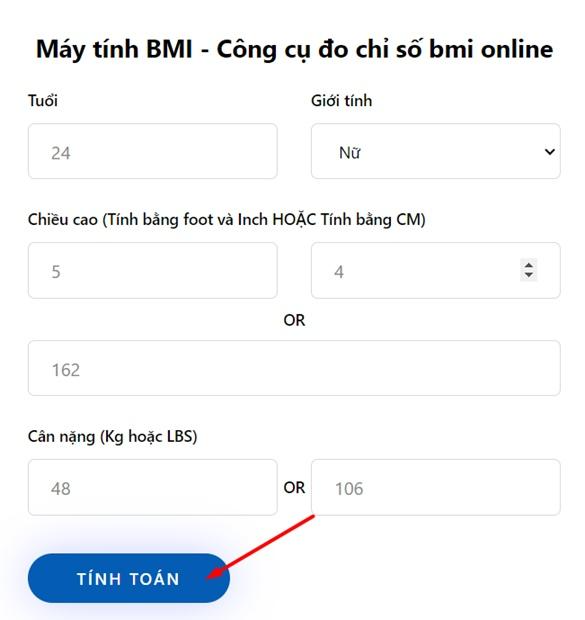 Máy Tính BMI - Công cụ tính BMI online cho kết quả chuẩn xác- Ảnh 3.