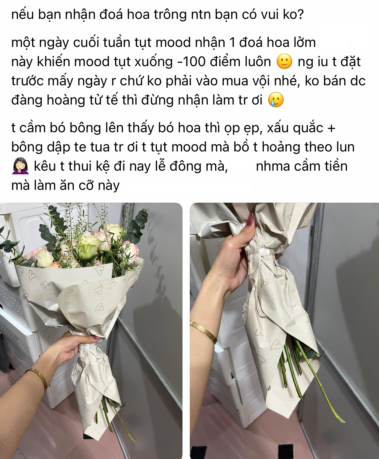 Hậu 20/10 phốt hoa xấu ngập MXH: Mẫu một đằng, hoa một nẻo, nhưng đó chưa phải là tất cả- Ảnh 3. Hậu 20/10 phốt hoa xấu ngập MXH: Mẫu một đằng, hoa một nẻo, nhưng đó chưa phải là tất cả- Ảnh 3.