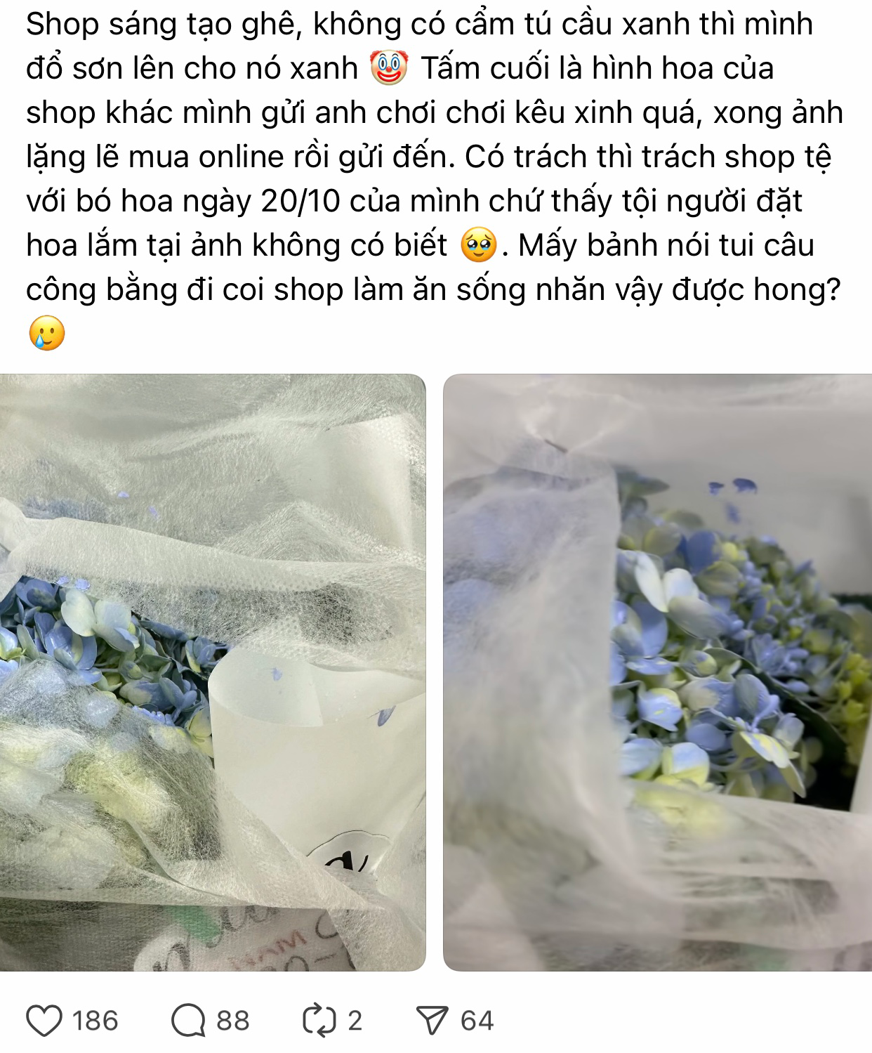Hậu 20/10 phốt hoa xấu ngập MXH: Mẫu một đằng, hoa một nẻo, nhưng đó chưa phải là tất cả- Ảnh 7. Hậu 20/10 phốt hoa xấu ngập MXH: Mẫu một đằng, hoa một nẻo, nhưng đó chưa phải là tất cả- Ảnh 7.