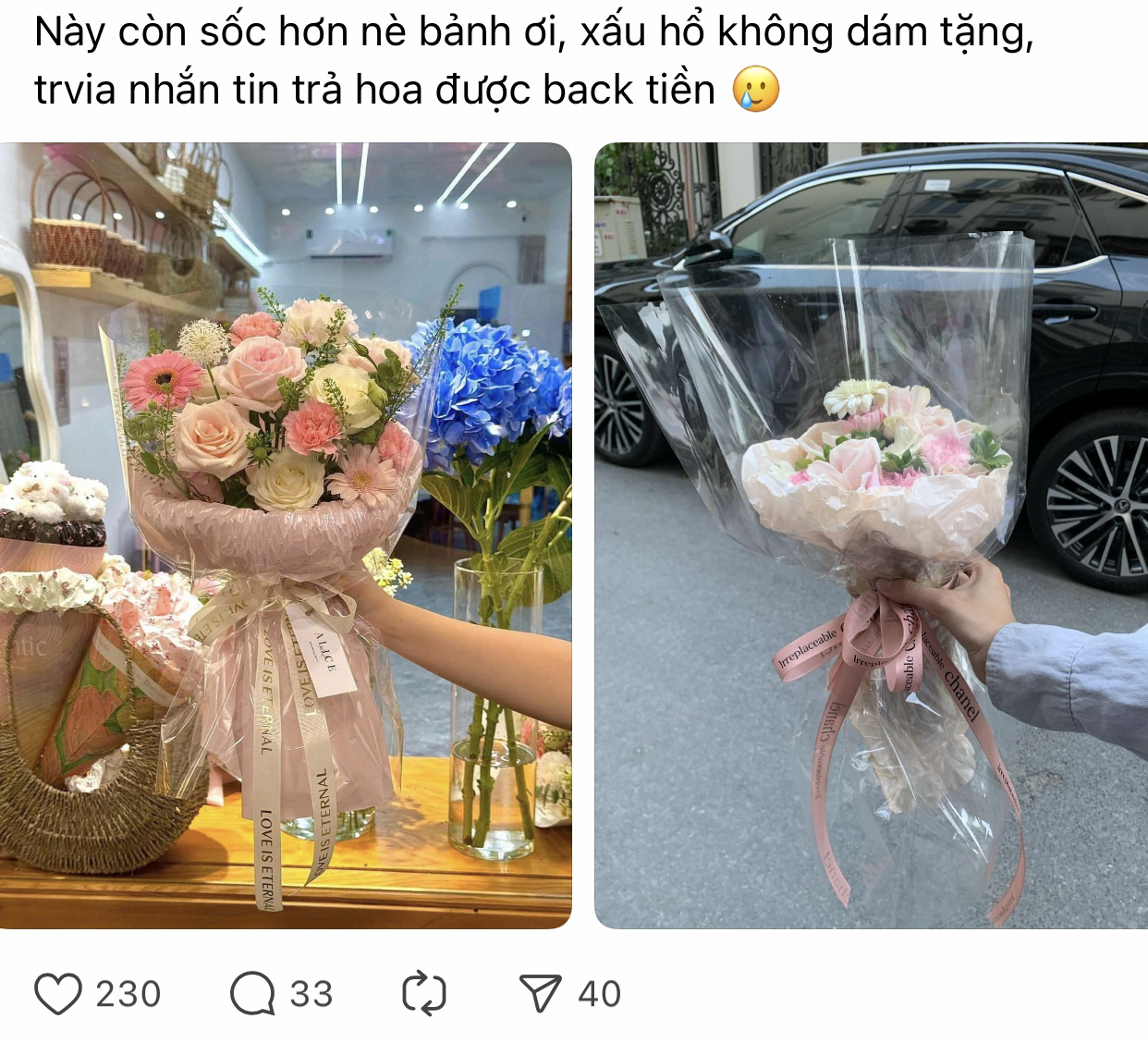 Hậu 20/10 phốt hoa xấu ngập MXH: Mẫu một đằng, hoa một nẻo, nhưng đó chưa phải là tất cả- Ảnh 8. Hậu 20/10 phốt hoa xấu ngập MXH: Mẫu một đằng, hoa một nẻo, nhưng đó chưa phải là tất cả- Ảnh 8.