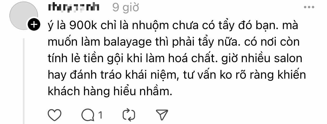 Drama tẩy tóc tốn 5 triệu dù chọn gói 900k, nhuộm balayage cam lại thành đỏ: Cả tiệm và khách không ai chịu ai- Ảnh 14.