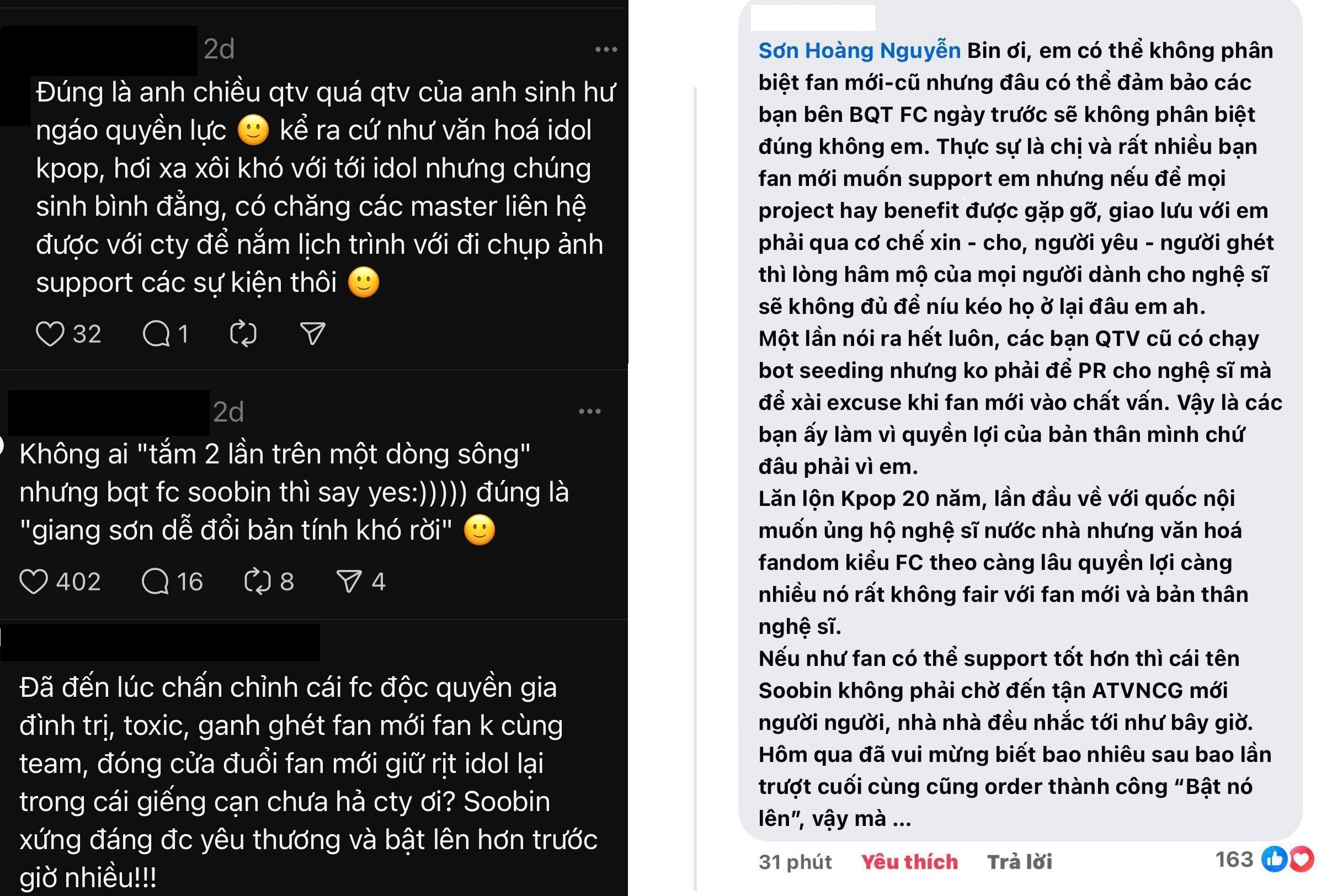 FC SOOBIN lại “lục đục&quot;: Fan đầu tàu tuyên bố “đóng cửa page&quot;, thất vọng vì một chia sẻ của thần tượng - Ảnh 4.