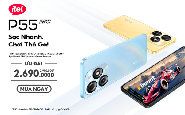 Điện thoại Itel P55 NFC nổi bật trong tầm giá- Ảnh 1.