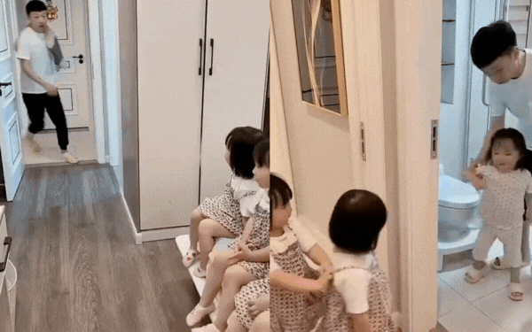 Anh chồng chăm 3 nàng công chúa sinh ba toát mồ hôi hột nhưng dân tình chỉ chú ý đến điều này- Ảnh 4. Anh chồng chăm 3 nàng công chúa sinh ba toát mồ hôi hột nhưng dân tình chỉ chú ý đến điều này- Ảnh 4.