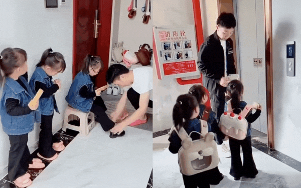 Anh chồng chăm 3 nàng công chúa sinh ba toát mồ hôi hột nhưng dân tình chỉ chú ý đến điều này- Ảnh 1. Anh chồng chăm 3 nàng công chúa sinh ba toát mồ hôi hột nhưng dân tình chỉ chú ý đến điều này- Ảnh 1.