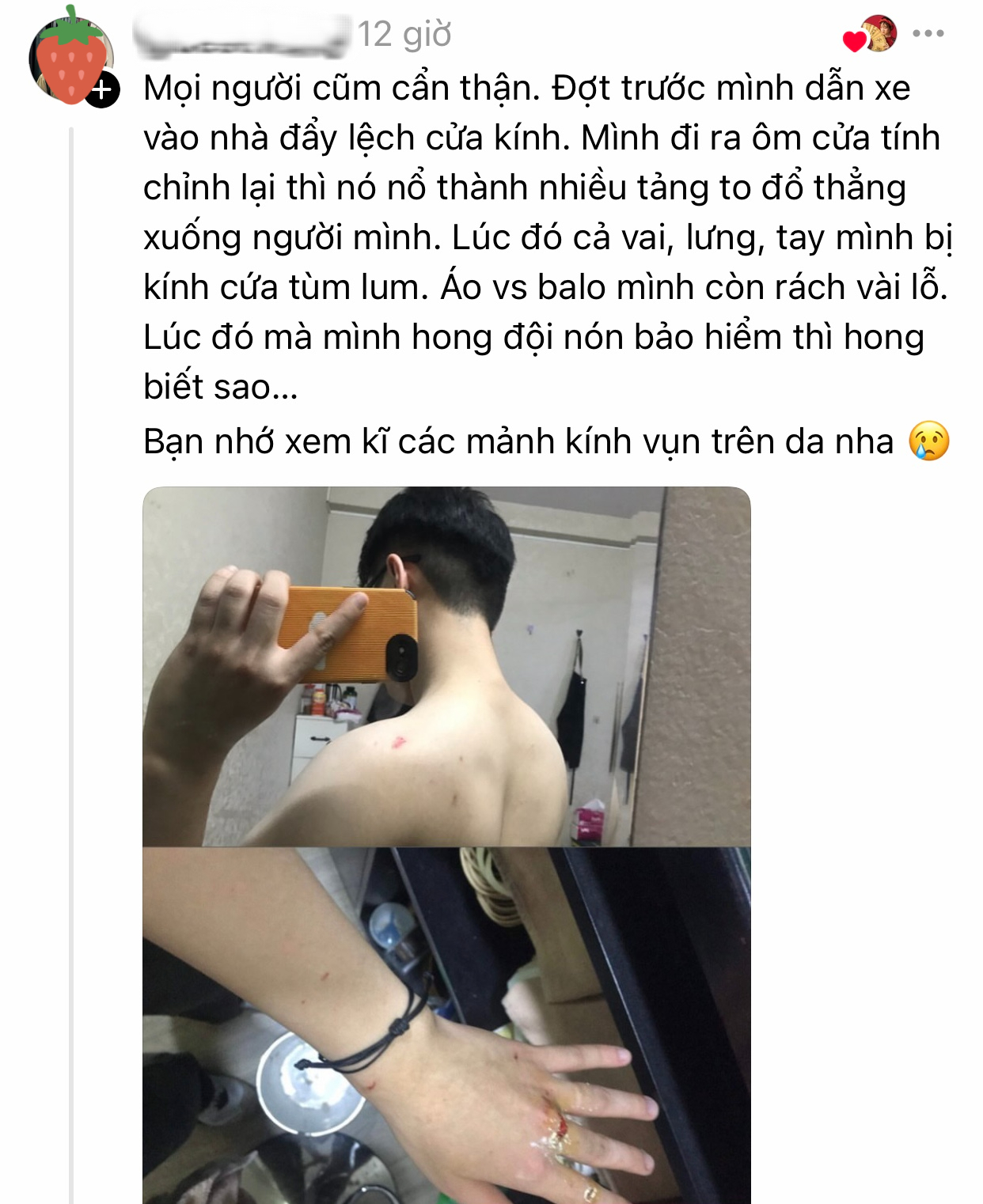 Cô gái phát hoảng khi cửa kính tự dưng vỡ tan tành, nguyên nhân vì 1 thói quen nhiều người hay mắc phải- Ảnh 8. Cô gái phát hoảng khi cửa kính tự dưng vỡ tan tành, nguyên nhân vì 1 thói quen nhiều người hay mắc phải- Ảnh 8.