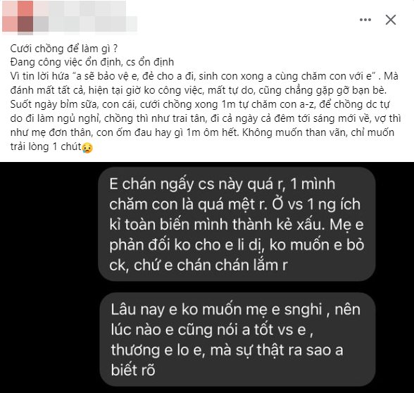 Tin lời hứa: "Sinh con xong anh cùng chăm con với em", thực tế sau hôn nhân khiến mẹ bỉm chỉ muốn li dị- Ảnh 1.