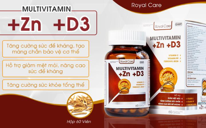 Thực phẩm bảo vệ sức khỏe Royal Care Multivitamin + Zn + D3: Bảo vệ sức khỏe, tăng cường đề kháng- Ảnh 1.