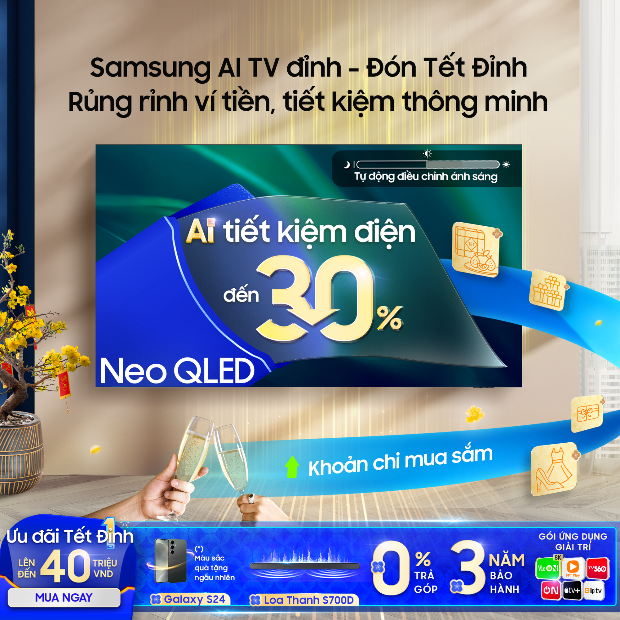 Chọn Samsung AI TV kích thước lớn đến 85 inch, mang Tết đỉnh đến mọi nhà- Ảnh 5.