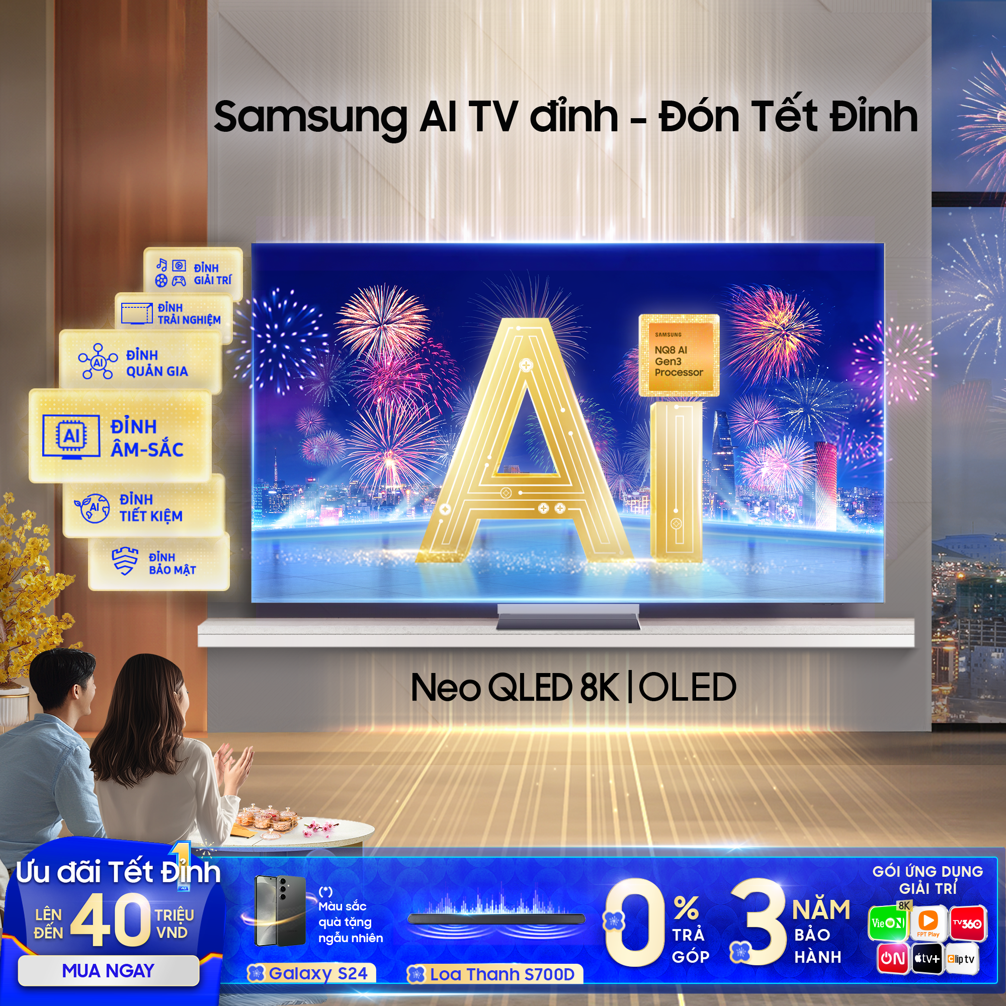 Chọn Samsung AI TV kích thước lớn đến 85 inch, mang Tết đỉnh đến mọi nhà- Ảnh 6.