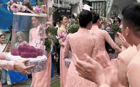Hé lộ sính lễ của Khánh Vân: 10 tráp quả có chi tiết "độc nhất vô nhị", nhà gái trao của hồi môn khủng- Ảnh 2.