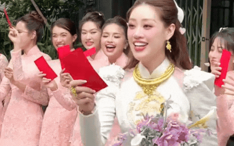 Hé lộ sính lễ của Khánh Vân: 10 tráp quả có chi tiết "độc nhất vô nhị", nhà gái trao của hồi môn khủng- Ảnh 10.
