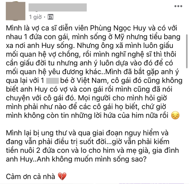 Phản ứng Phùng Ngọc Huy vụ bị &quot;vợ ở Mỹ&quot; tố ngoại tình, netizen tràn vào Facebook: &quot;Chuẩn bị khóa bình luận tới nơi&quot;- Ảnh 1.