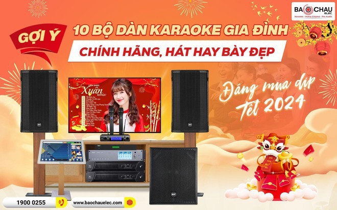 Bảo Châu Elec gợi ý 10 bộ dàn karaoke gia đình chính hãng, đáng mua dịp Tết 2024- Ảnh 1.