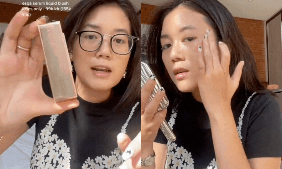 Nữ TikToker thử mỹ phẩm nội địa Indonesia: Toàn items chưa tới 250k/món nhưng chất lượng xứng đáng "điểm 10"- Ảnh 5.