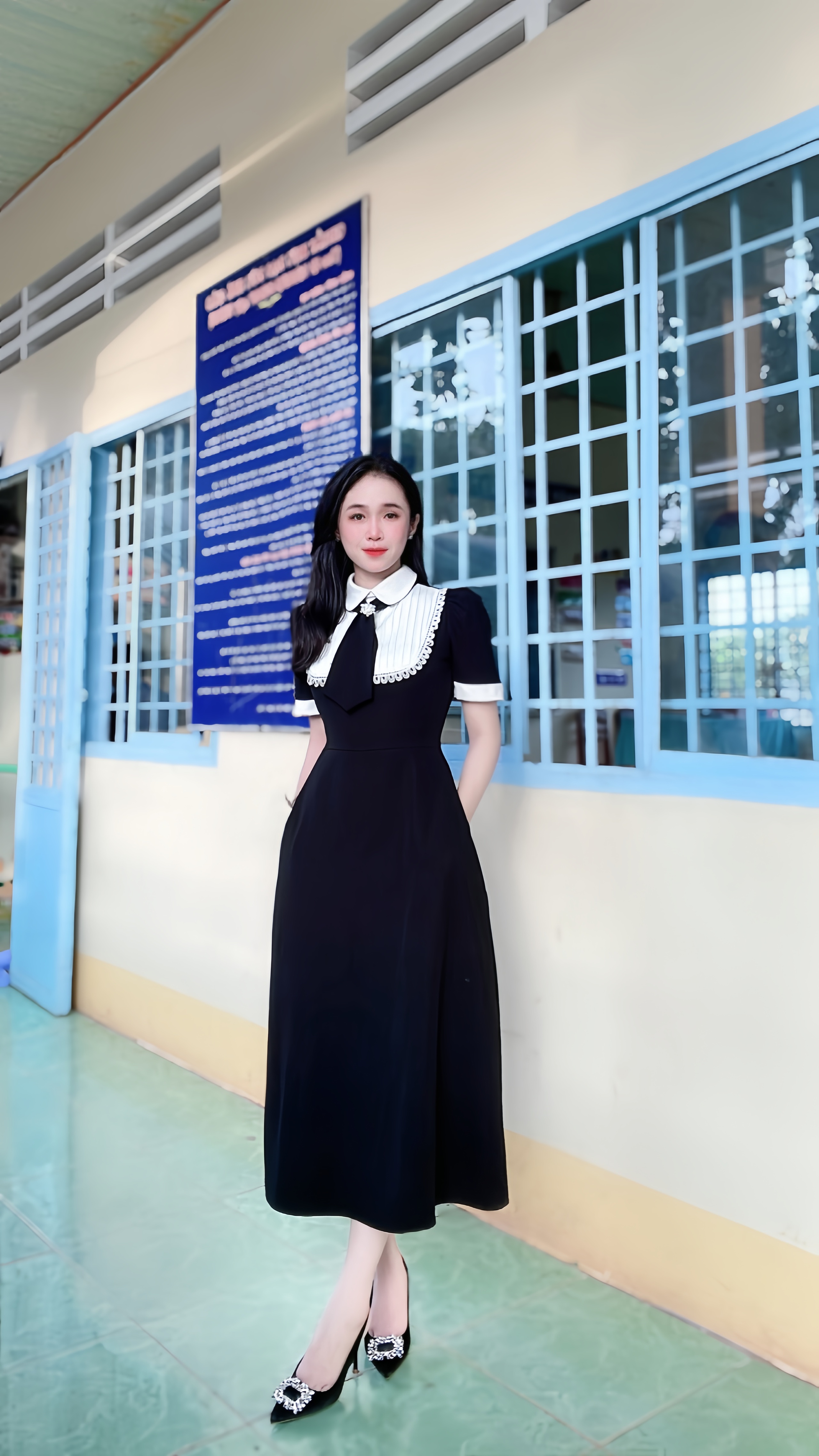 Cô giáo tiểu học đang hot TikTok: Mặt xinh - dáng đỉnh, BST áo dài đi dạy cả tuần không trùng màu là xịn nhất!- Ảnh 7.