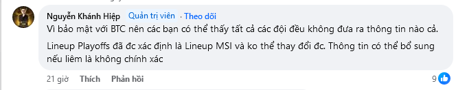 COO của GAM - ông Izumin thừa nhận đội hình dự playoffs cũng sẽ dự cả MSI 2024