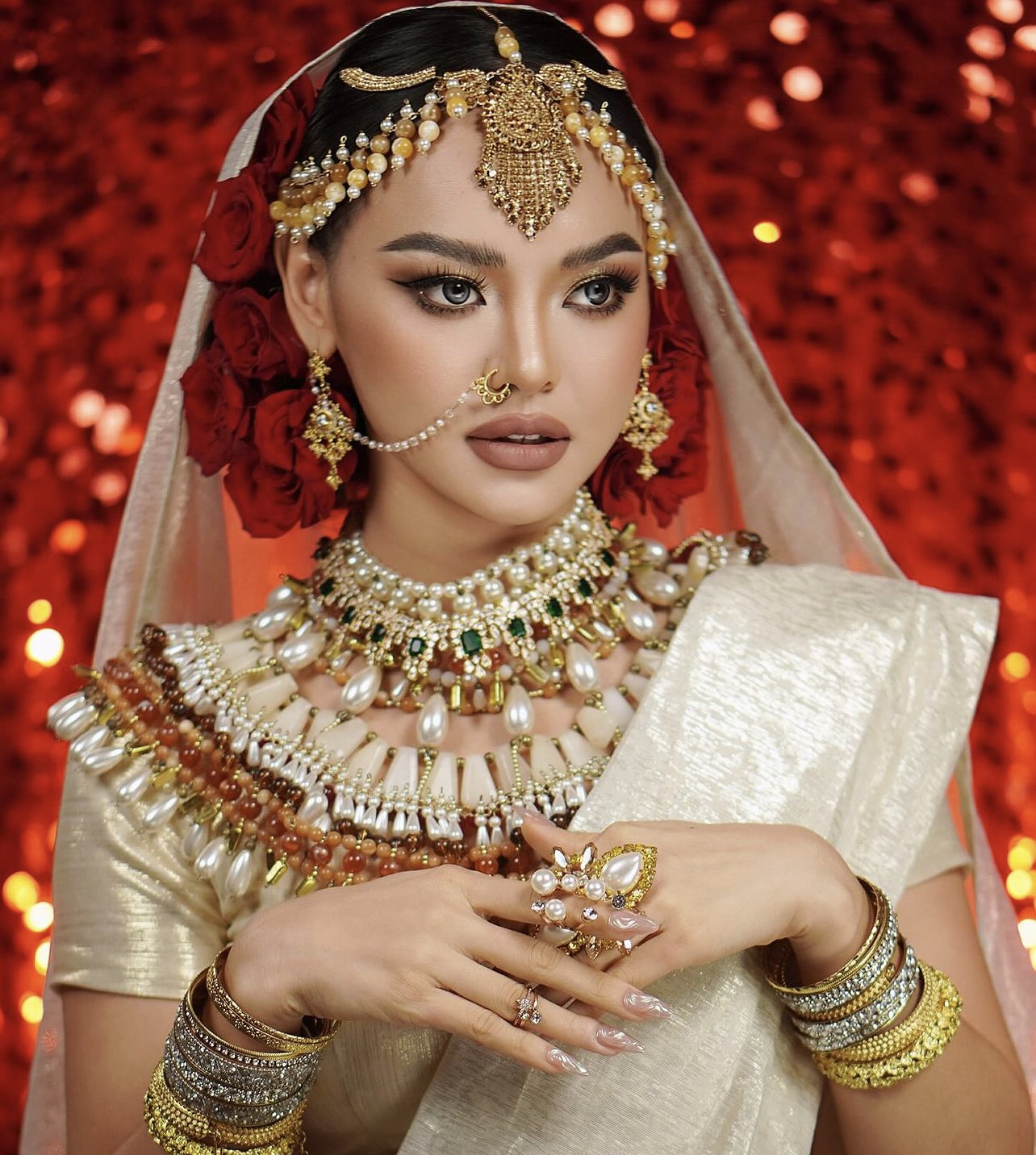 Trend makeup Ấn Độ đang viral trên mạng: Nhiều người "đu" theo có ngay clip triệu view, netizen thích thú với visual 1000 điểm- Ảnh 3.