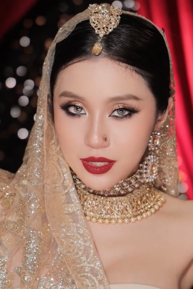 Trend makeup Ấn Độ đang viral trên mạng: Nhiều người "đu" theo có ngay clip triệu view, netizen thích thú với visual 1000 điểm- Ảnh 5.