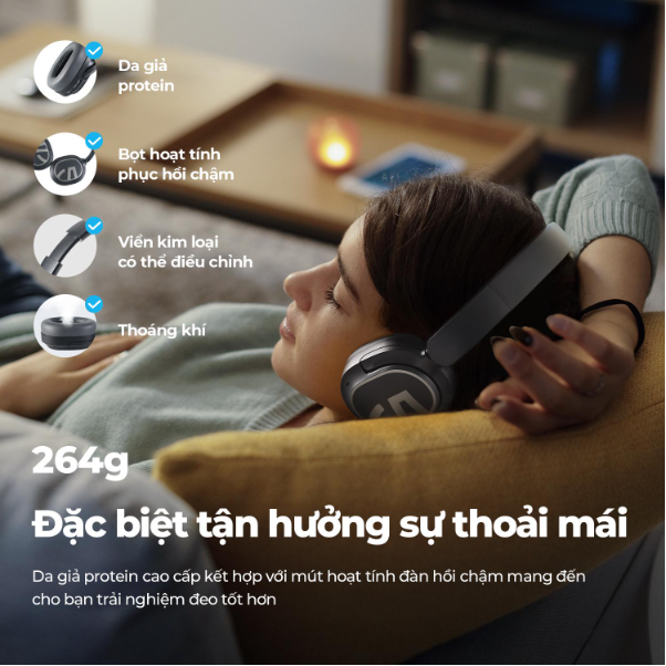 SoundPEATS ra mắt phiên bản tai nghe chụp tai A8 với 70 giờ nghe nhạc- Ảnh 2.