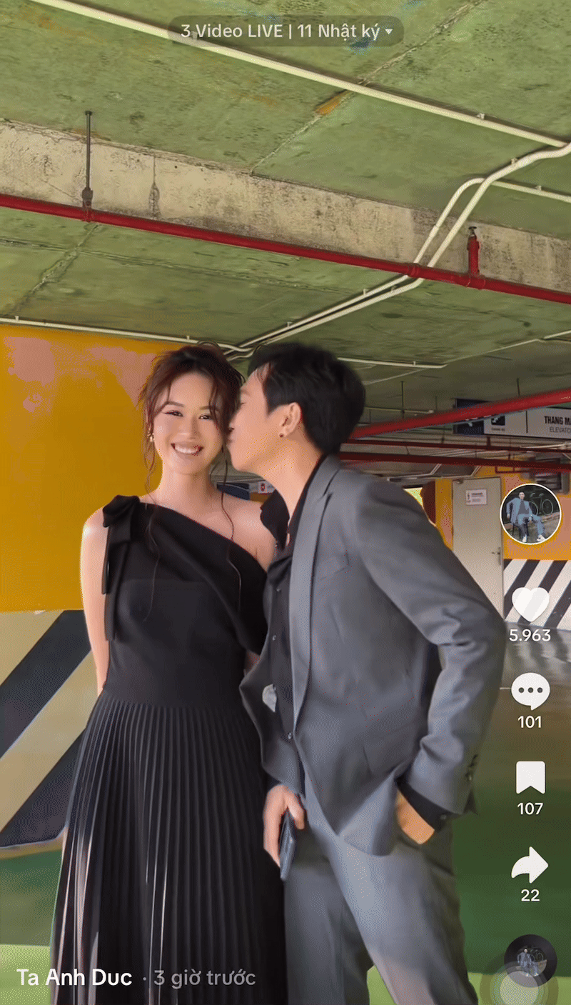 Anh Đức đăng video khoe vợ sắp cưới, biểu cảm khi hôn nửa kia gây chú ý- Ảnh 1.