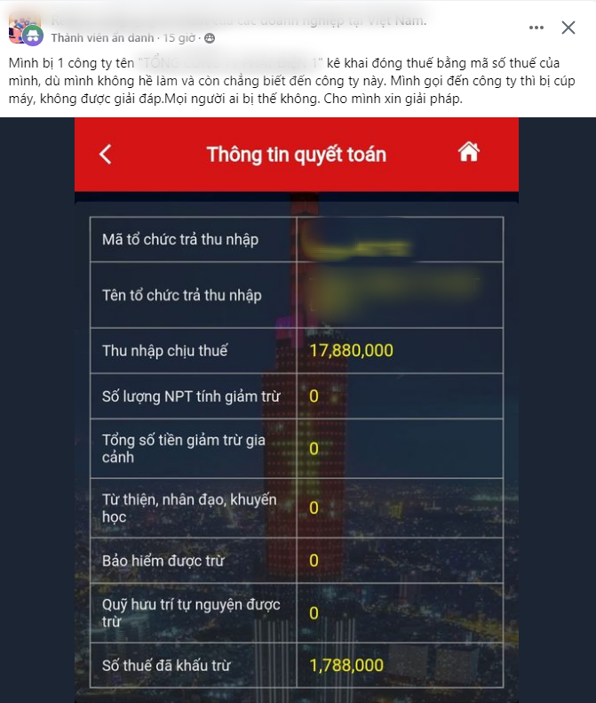 Nhiều người tá hỏa khi thông tin thuế bị đăng ký bởi "công ty ma", thậm chí đang nợ thuế: Làm sao để xử lý?- Ảnh 2. Nhiều người tá hỏa khi thông tin thuế bị đăng ký bởi "công ty ma", thậm chí đang nợ thuế: Làm sao để xử lý?- Ảnh 2.