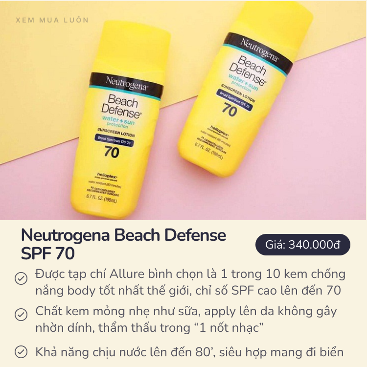 5 kem chống nắng body giá bình dân bán chạy nhất trên Amazon, chỉ số SPF lên đến 100- Ảnh 1.