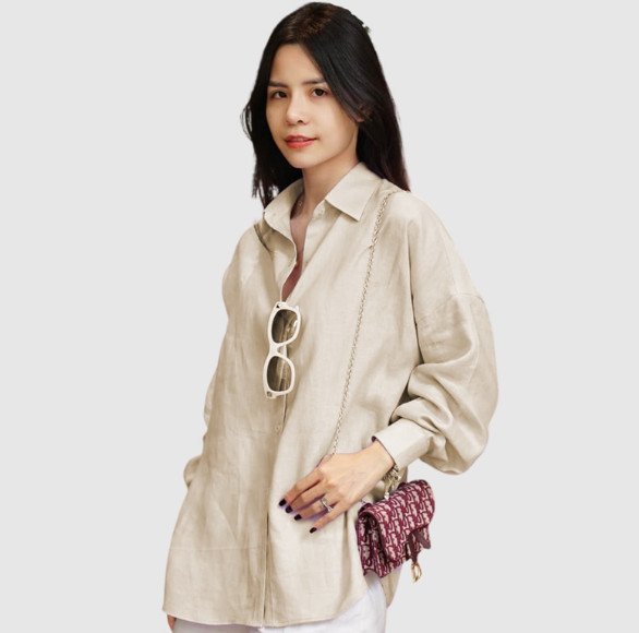 Phu nhân thiếu gia tập đoàn may mặc mê diện áo sơ mi: Có 3 chiêu để tuyệt xinh lại không gây nhàm chán- Ảnh 9. Phu nhân thiếu gia tập đoàn may mặc mê diện áo sơ mi: Có 3 chiêu để tuyệt xinh lại không gây nhàm chán- Ảnh 9.