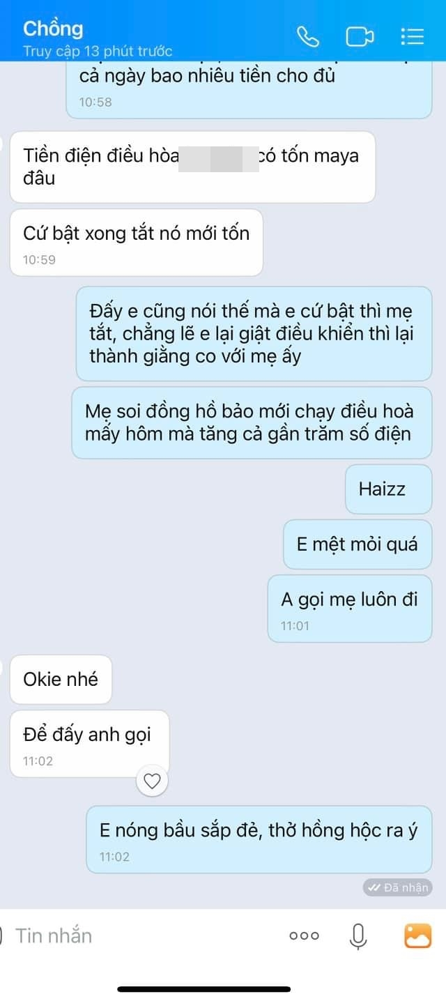 Nắng nóng, con dâu sắp đẻ muốn bật điều hòa bị mẹ chồng tiết kiệm ngó lơ, chỉ bật khi con trai về- Ảnh 3.