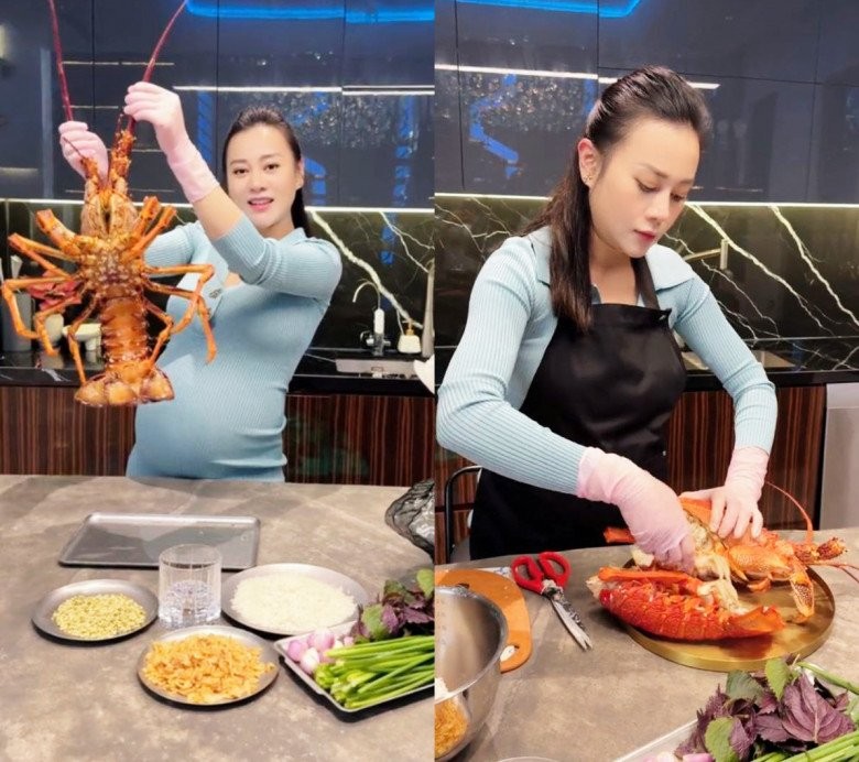 Phương Oanh tẩm bổ, thư giãn phong cách người giàu cuối thai kỳ: Mukbang hải sản size khủng, ưu tiên du lịch tĩnh dưỡng- Ảnh 1.
