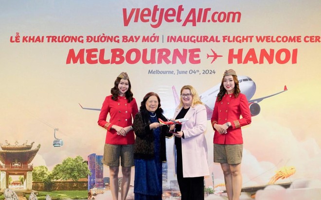 Vietjet khai trương đường bay Melbourne-Hà Nội, vé hạng thương gia ưu đãi cực tốt- Ảnh 1.