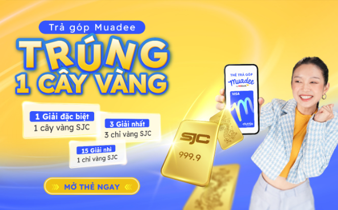 Trả góp dễ dàng, trúng vàng cực đã với thẻ trả góp Muadee by HDBank- Ảnh 1.