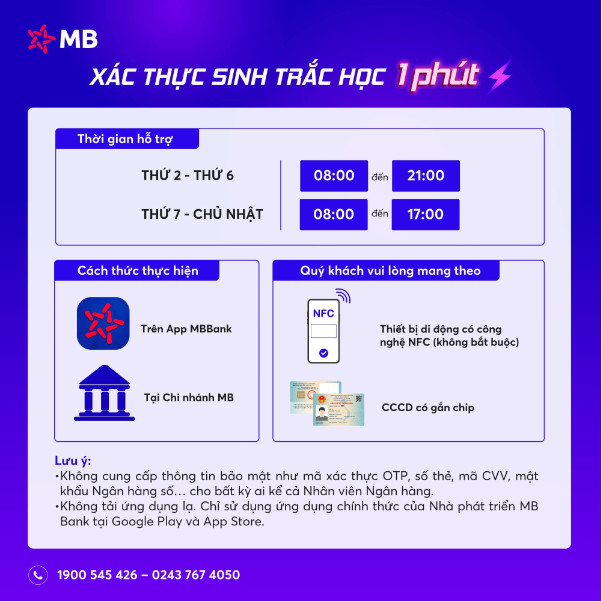 Chiều khách tới bờ tới bến, MB hỗ trợ sinh trắc học 1 phút, tặng liền 30K cho khách hàng mới- Ảnh 2.