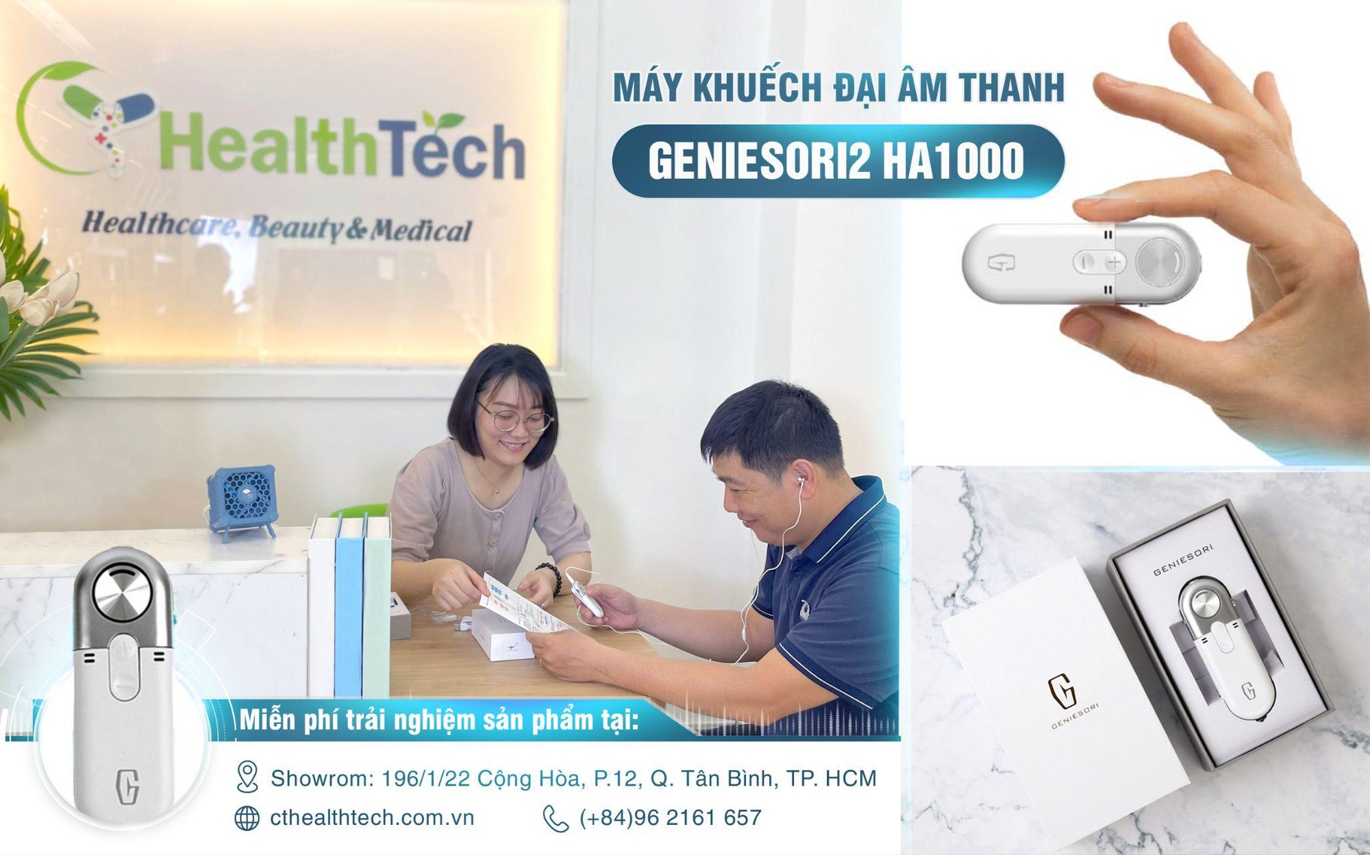 GENIESORI2 HA1000 giải pháp cho người cao tuổi suy giảm thính lực, nghe kém- Ảnh 4.