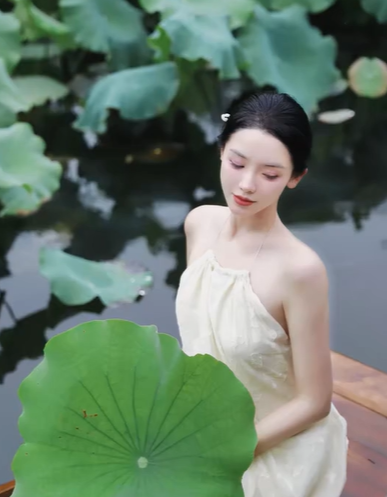 Học phú bà Đào Hỷ Nhi cách "lên đồ" tạo dáng chụp ảnh với hoa sen cực đỉnh, bí quyết nằm cả ở chỗ này- Ảnh 12.