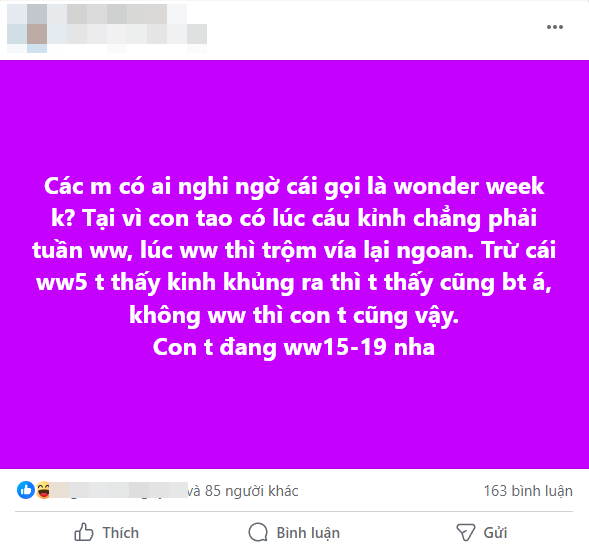 Hội mẹ bỉm hoài nghi tính xác thực của wonder week, thậm chí đòi xóa app cho đỡ nặng máy, chuyện gì đây?- Ảnh 1.