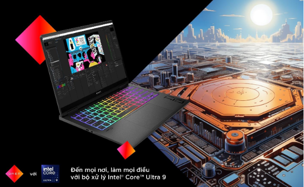 Cận cảnh "ngựa chiến" OMEN Transcend 14 mới của nhà HP với bộ xử lý Intel® Core™ Ultra 9- Ảnh 2. Cận cảnh "ngựa chiến" OMEN Transcend 14 mới của nhà HP với bộ xử lý Intel® Core™ Ultra 9- Ảnh 2.